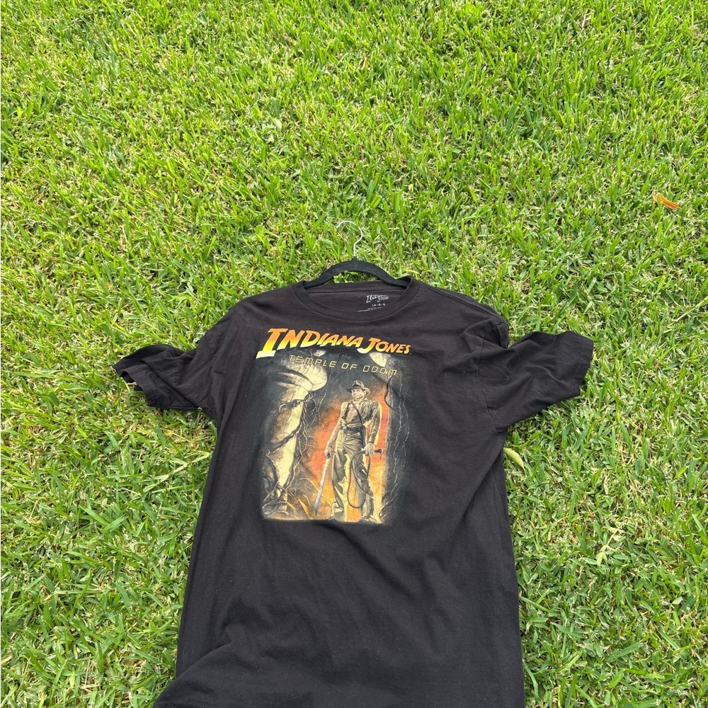 Indiana Jones Black Graphic T-Shirt